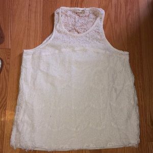 White Lace Tank Top